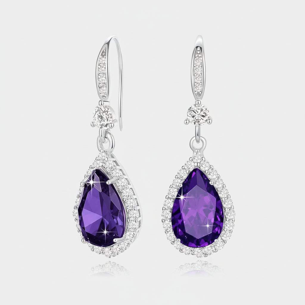 Gemstone-Inspired Teardrop Earrings – Perfect Gift for Her