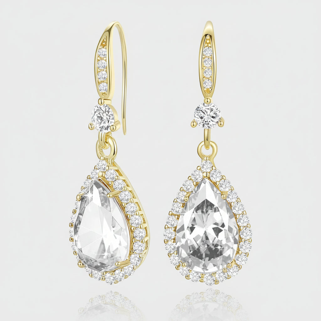 Gemstone-Inspired Teardrop Earrings – Perfect Gift for Her