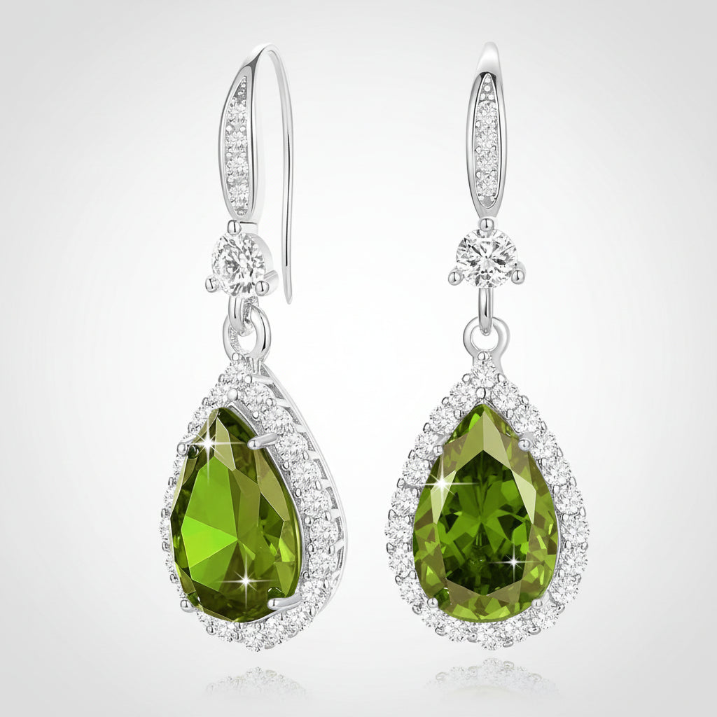 Gemstone-Inspired Teardrop Earrings – Perfect Gift for Her