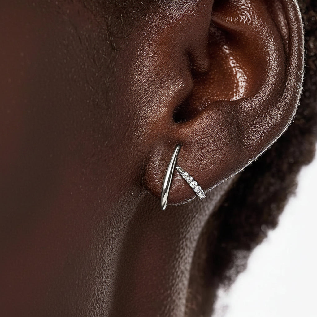Stylish Gold X-Shaped Stud Earrings for Any Occasion