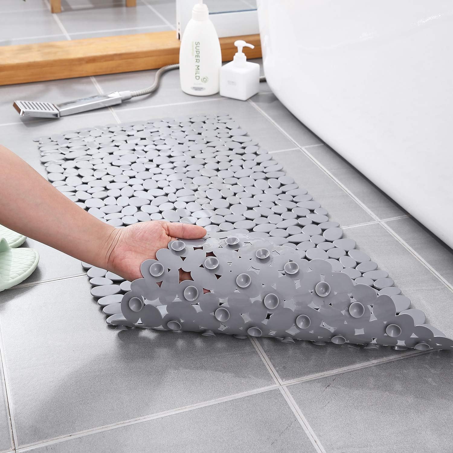 Natural Stone Non-Slip Bath Mat for Ultimate Safety and Comfort