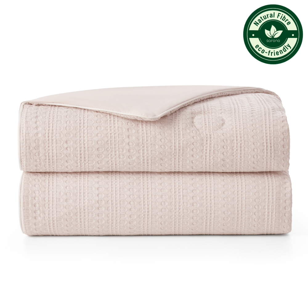 Waffle Cooling Comforter with Sorona Fiber – Breathable Design for Warm Sleepers