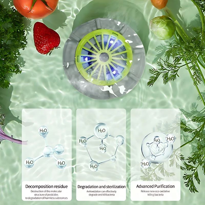 Portable Fruit and Vegetable Washer with Vortex Cleaning Technology