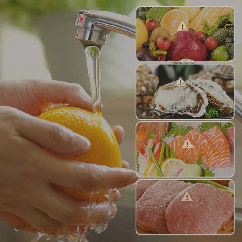 Portable Fruit and Vegetable Washer with Vortex Cleaning Technology