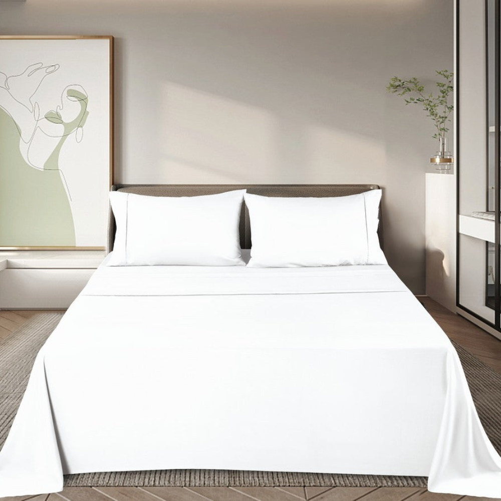 Bamboo Bed Sheet Set – Soft, Breathable, Hypoallergenic Fabric for All-Season Comfort