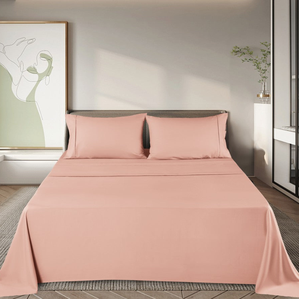 Bamboo Bed Sheet Set – Soft, Breathable, Hypoallergenic Fabric for All-Season Comfort