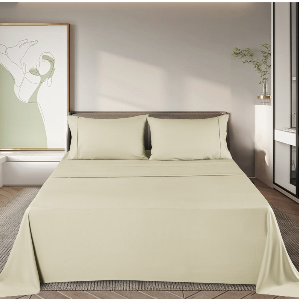 Bamboo Bed Sheet Set – Soft, Breathable, Hypoallergenic Fabric for All-Season Comfort