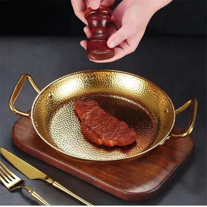 EleganceCraft Hammered Stainless Steel Cooking Pot