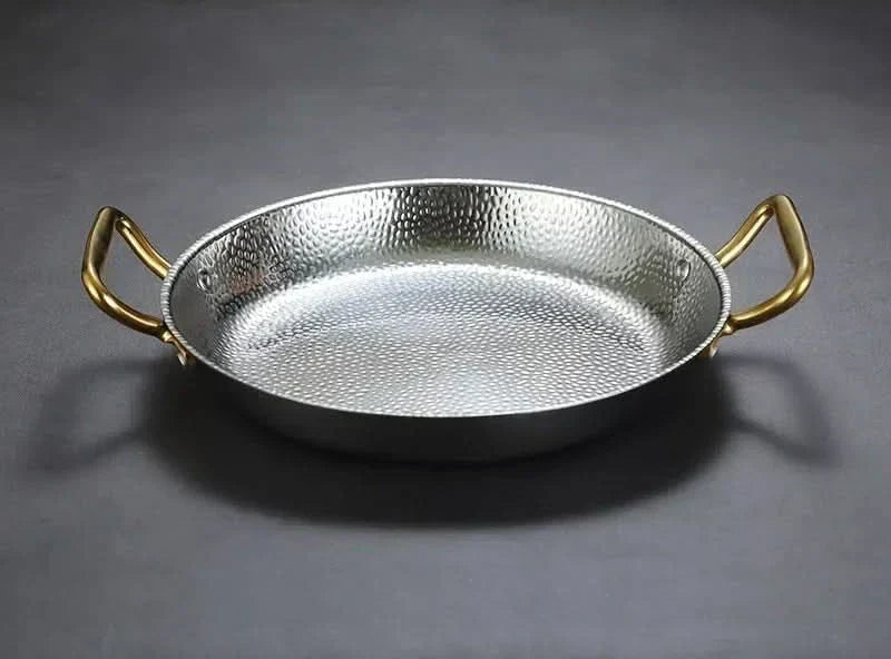 EleganceCraft Hammered Stainless Steel Cooking Pot