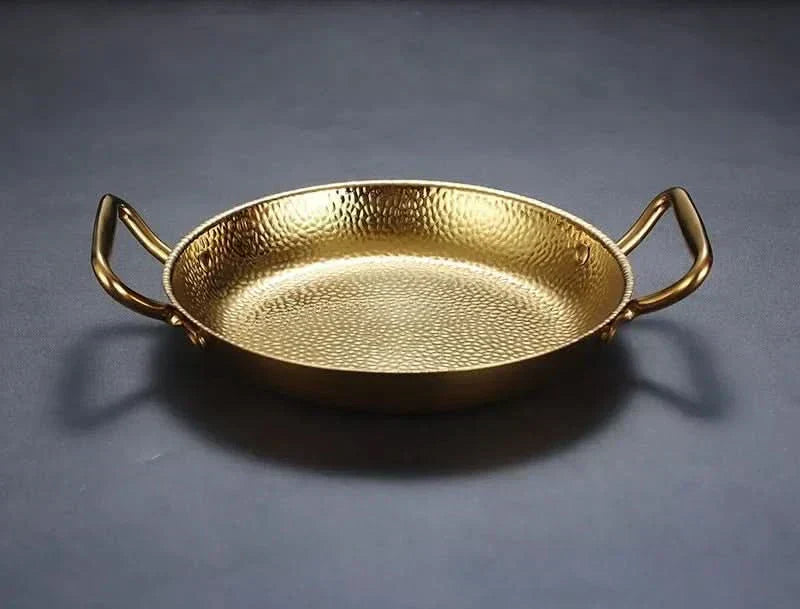 EleganceCraft Hammered Stainless Steel Cooking Pot