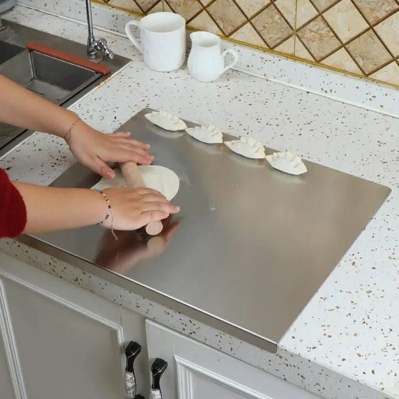 ProChef Premium Stainless Steel Cutting Board with Anti-Slip Base