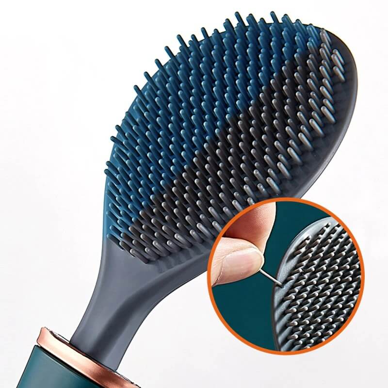 Wall-Mounted Toilet Brush with Flexible Head and Quick-Dry Holder