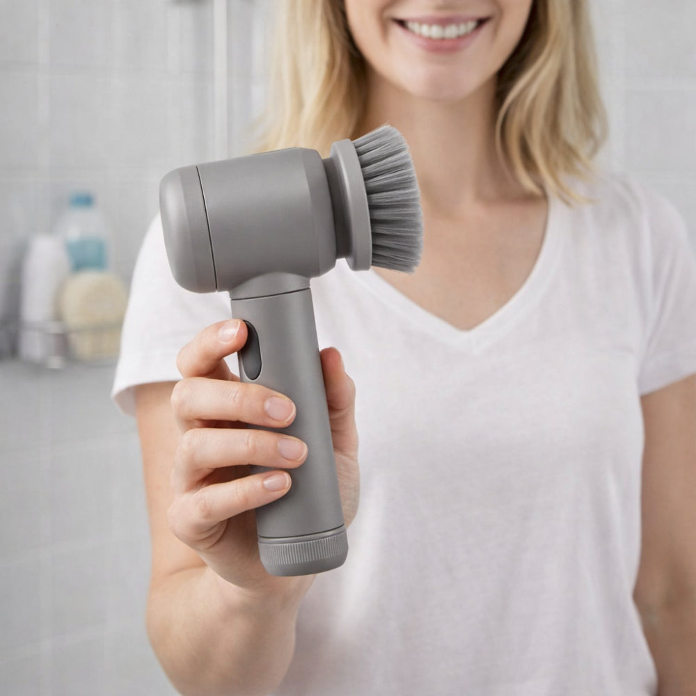 Rechargeable Home Cleaning Power Scrubber with Rotating Brush