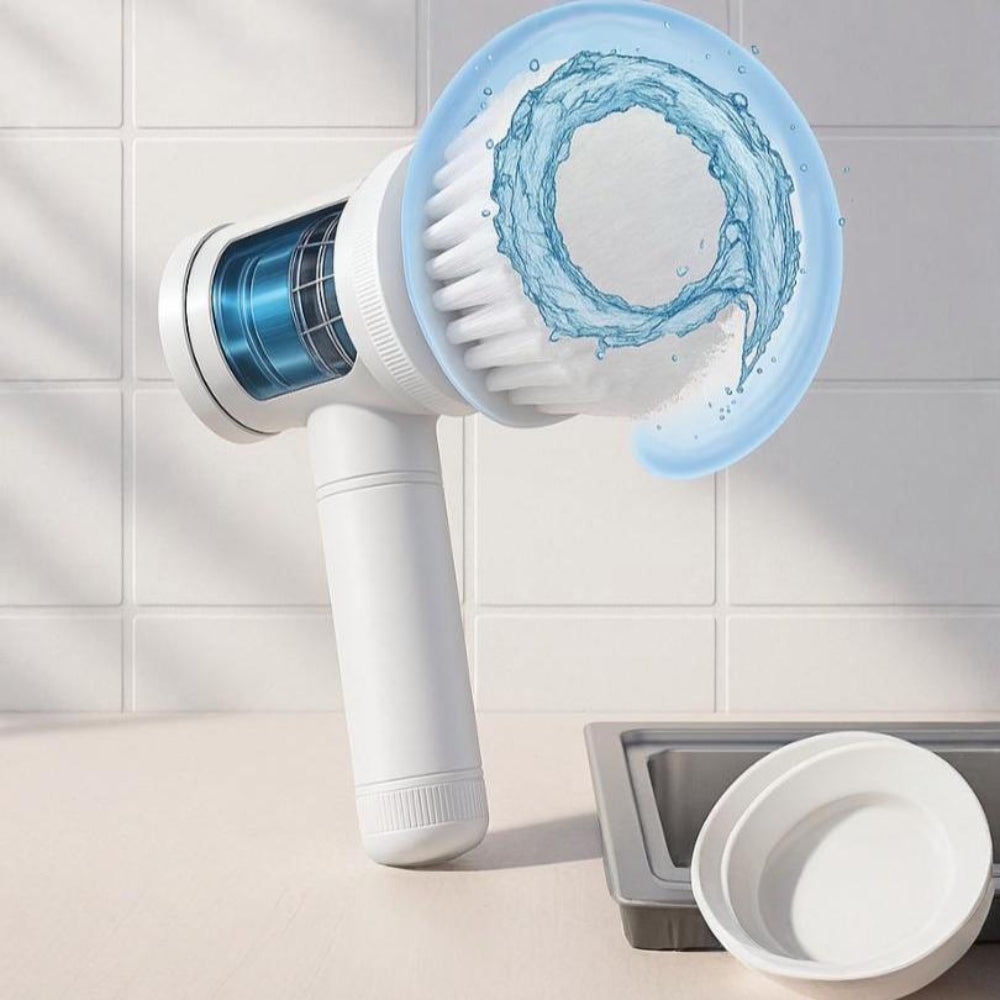 Rechargeable Home Cleaning Power Scrubber with Rotating Brush