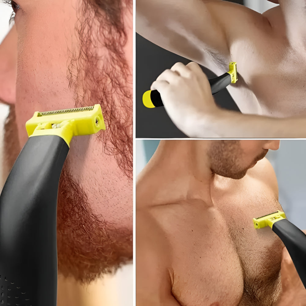 Portable USB Rechargeable Grooming Shaver for All Body Areas
