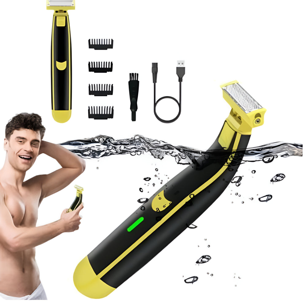 Portable USB Rechargeable Grooming Shaver for All Body Areas