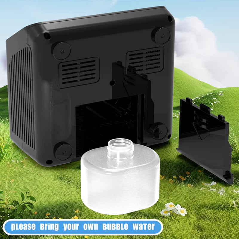 Portable Bubble Blower with Dual Fans – Over 20,000 Bubbles/Min