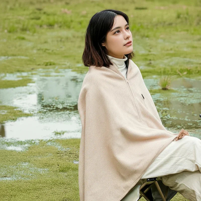 CozyWrap USB Heated Shawl: Instant Warmth for Home and Travel