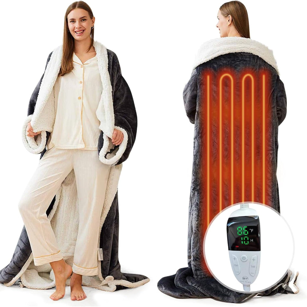 CozyWrap Electric Heated Throw for Adults - Stay Warm Anywhere