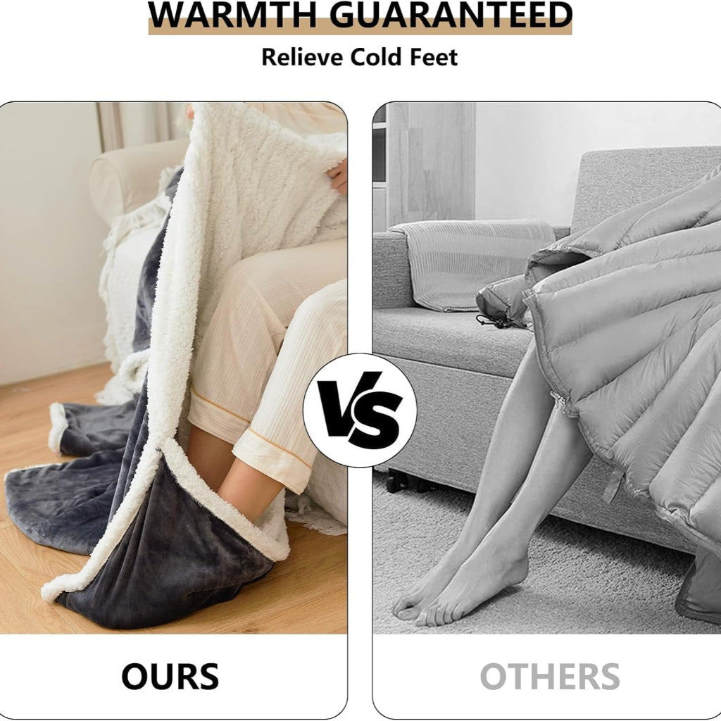 CozyWrap Electric Heated Throw for Adults - Stay Warm Anywhere