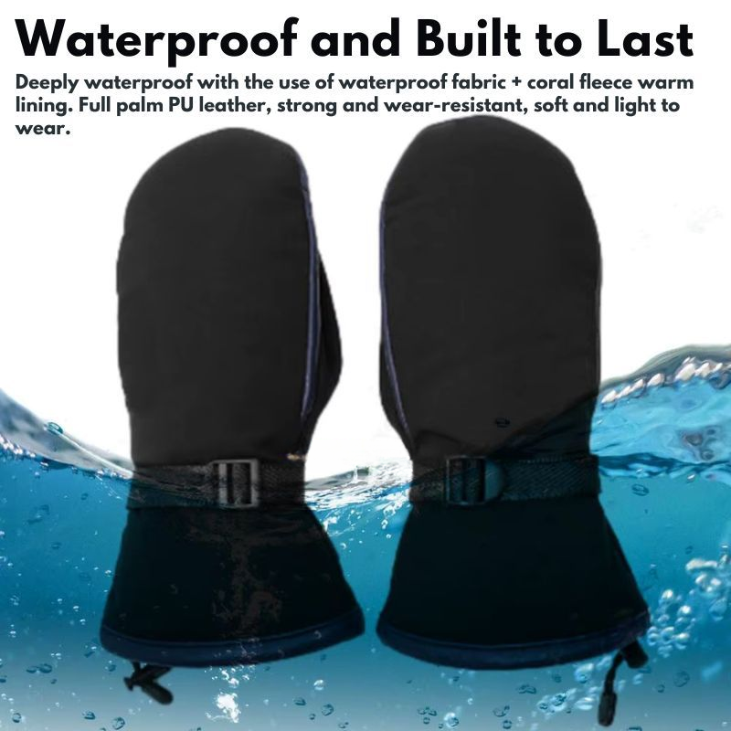 Waterproof Heated Gloves for Men and Women | Dual-Sided Electric Warmers for Winter