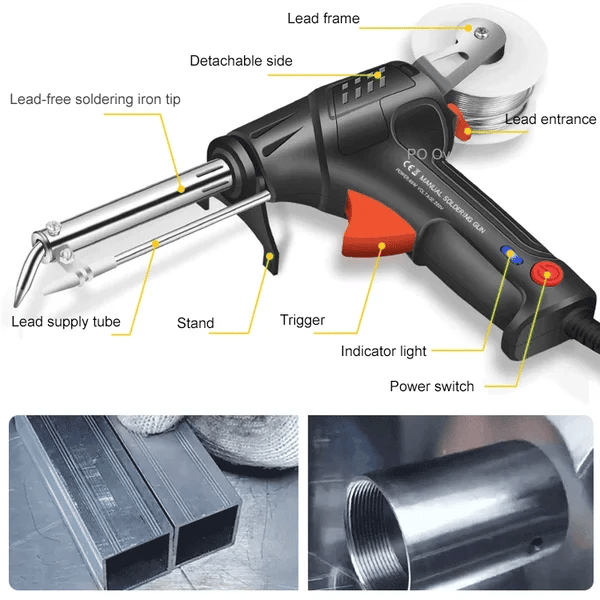 2-in-1 Welding Machine with Quick 20s Heat-Up | Ergonomic for Cutting and Welding