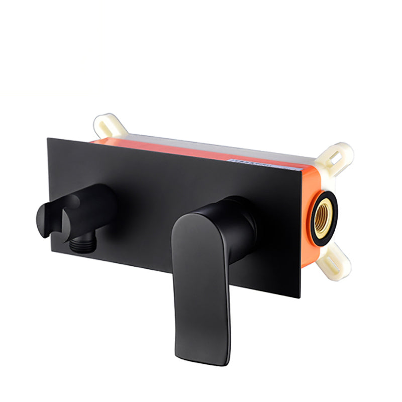 Handheld Brass Bidet Spray with Hot and Cold Mixer - Wall Mounted, Matte Black