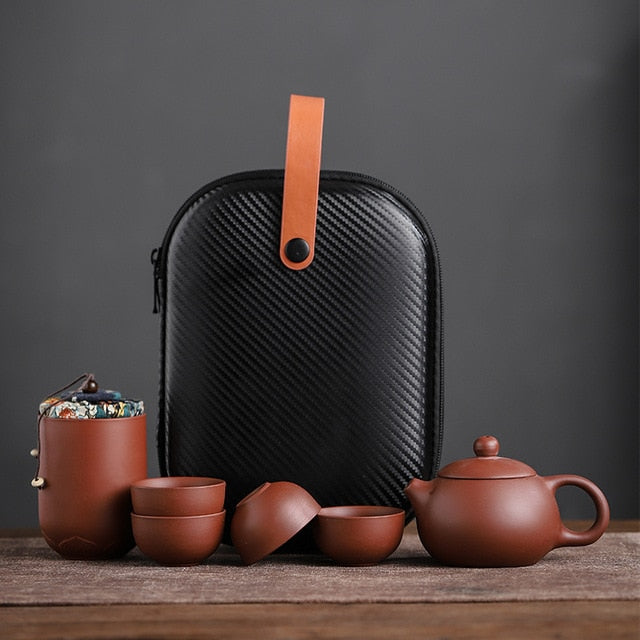 Minimalist Ceramic Teapot Set for Home and Travel – Complete Tea Experience