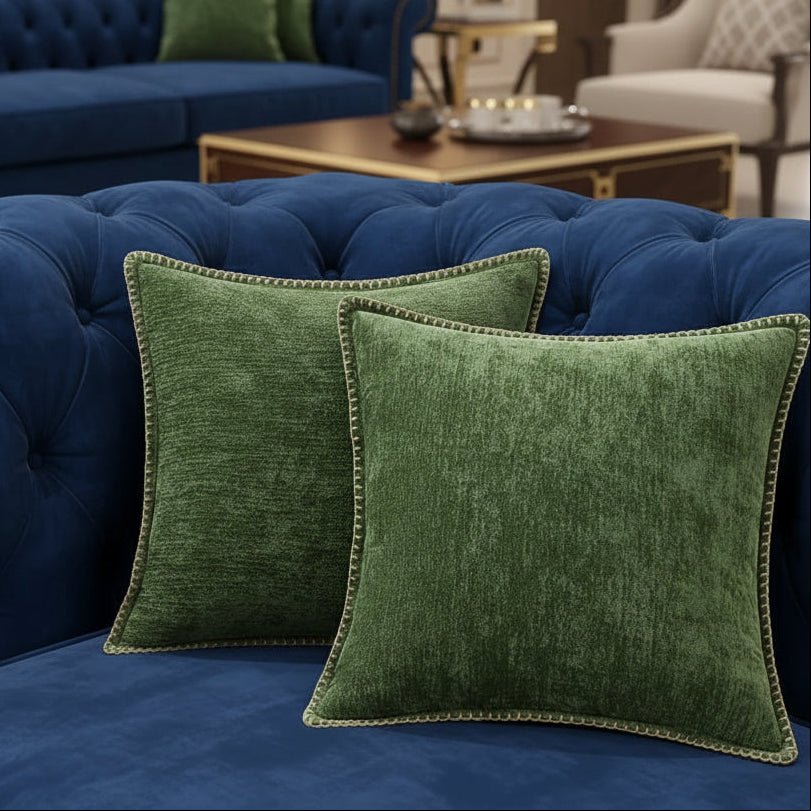 Serenity Soft Chenille Cushion Cover for Cozy Elegance