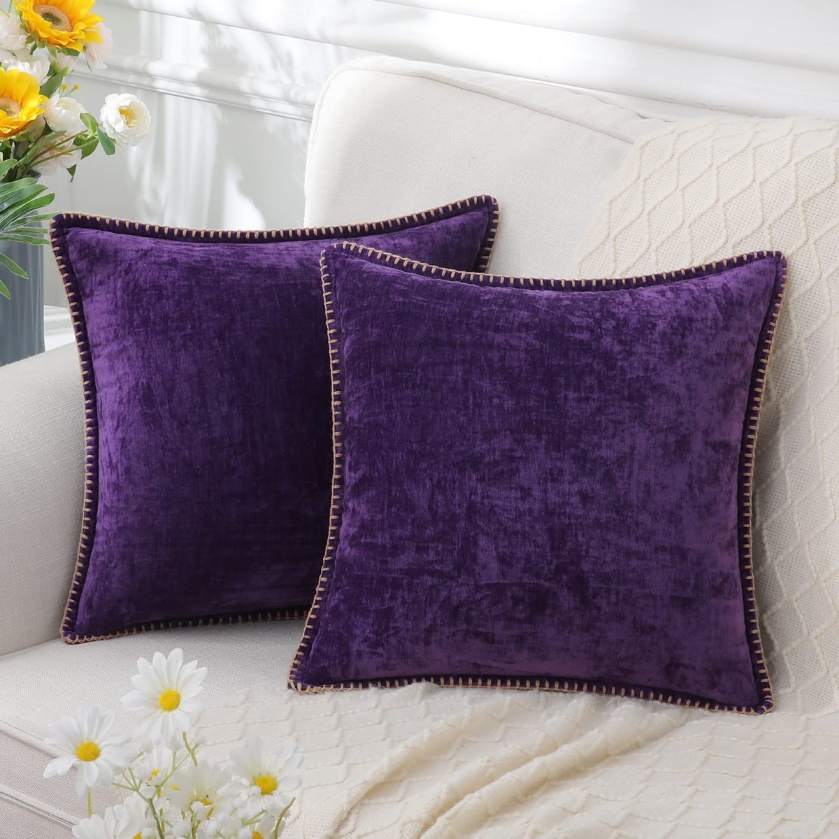 Serenity Soft Chenille Cushion Cover for Cozy Elegance