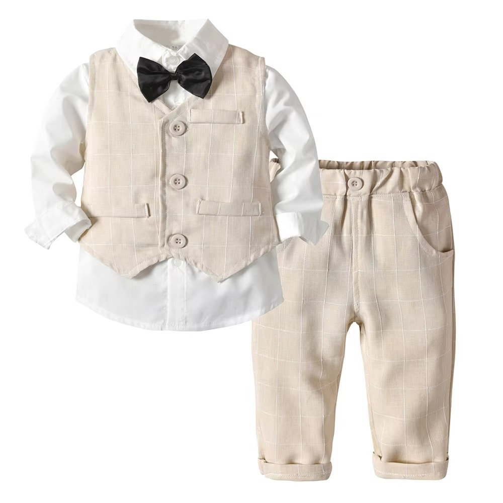 Cotton Suit Set for Boys – Tailored Formal Attire for Special Events