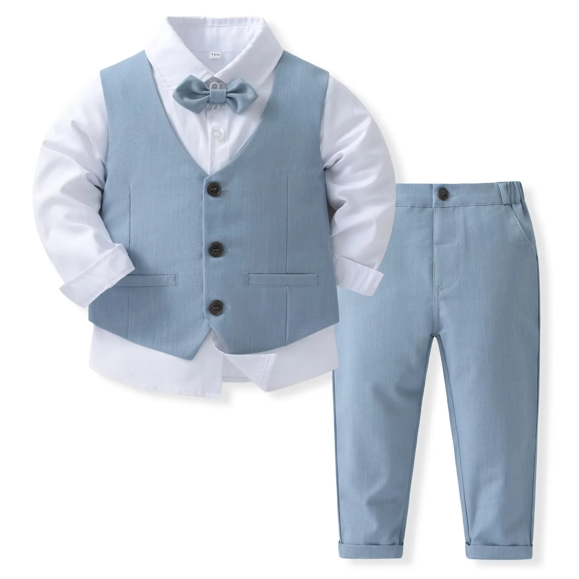 Cotton Suit Set for Boys – Tailored Formal Attire for Special Events