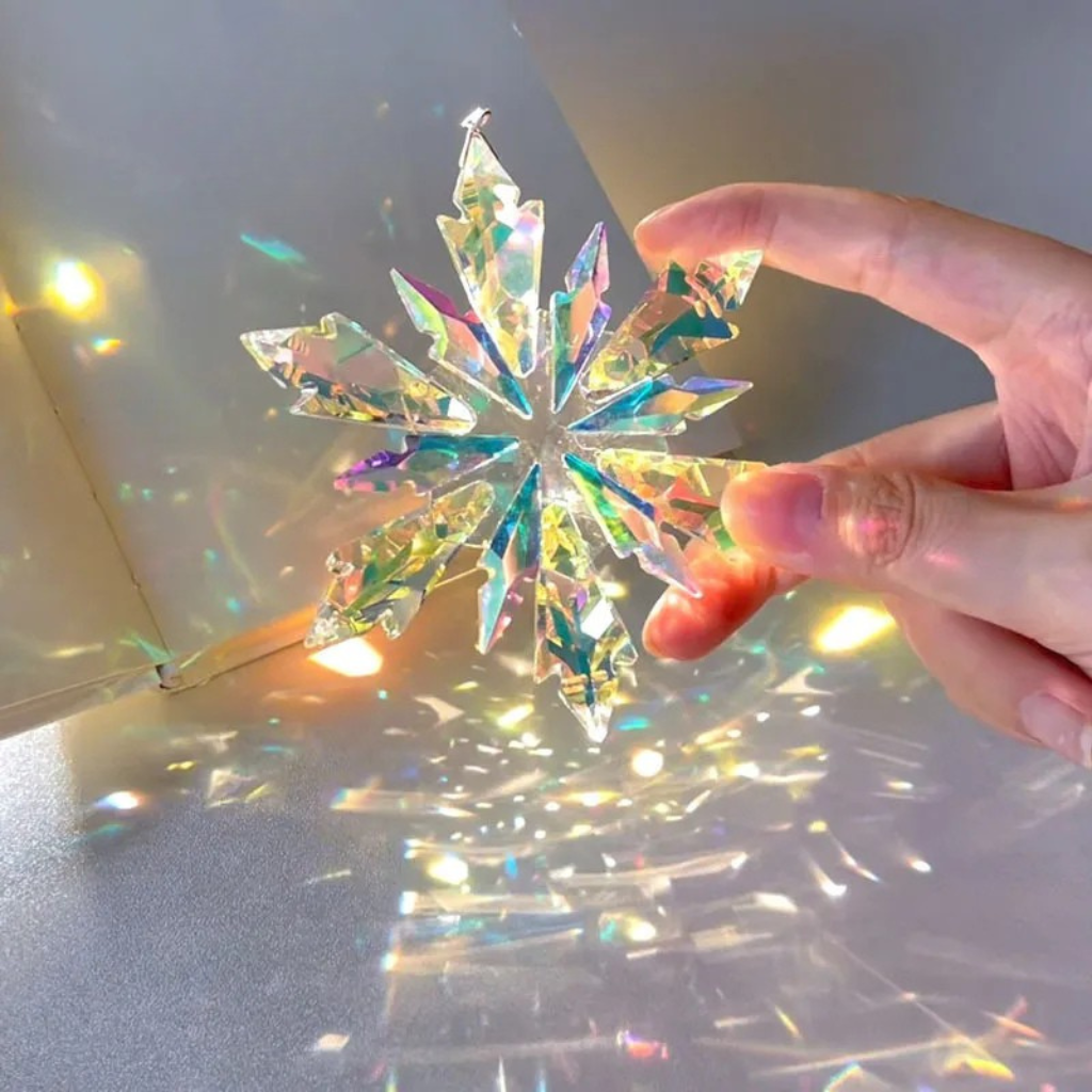 Handcrafted K9 Crystal Snowflake Ornament for Beautiful Christmas Trees