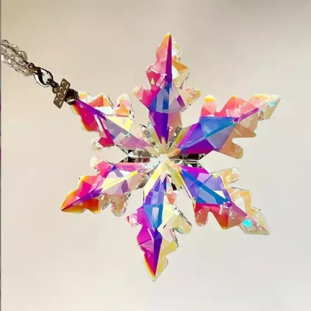 Handcrafted K9 Crystal Snowflake Ornament for Beautiful Christmas Trees