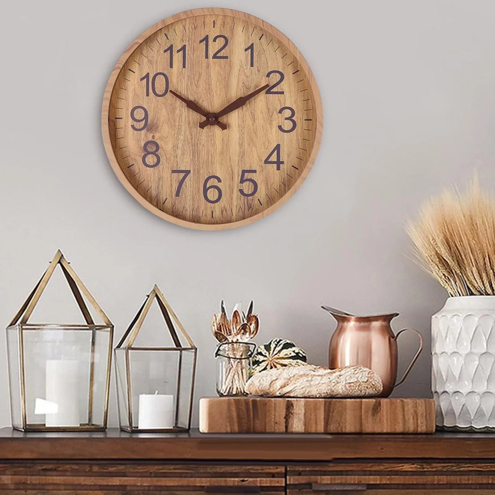 Contemporary Minimalist Quartz Wall Clock - 30 cm Size