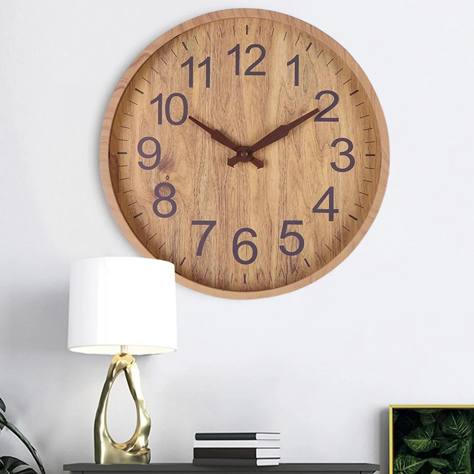 Contemporary Minimalist Quartz Wall Clock - 30 cm Size