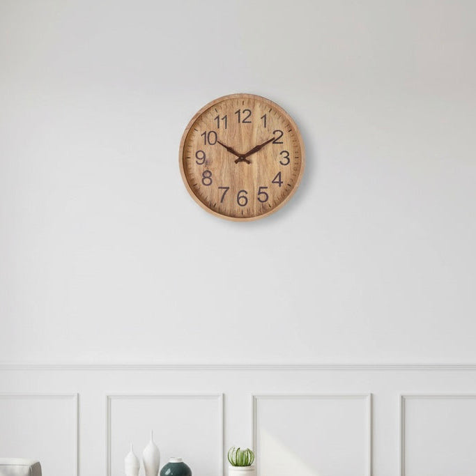 Contemporary Minimalist Quartz Wall Clock - 30 cm Size