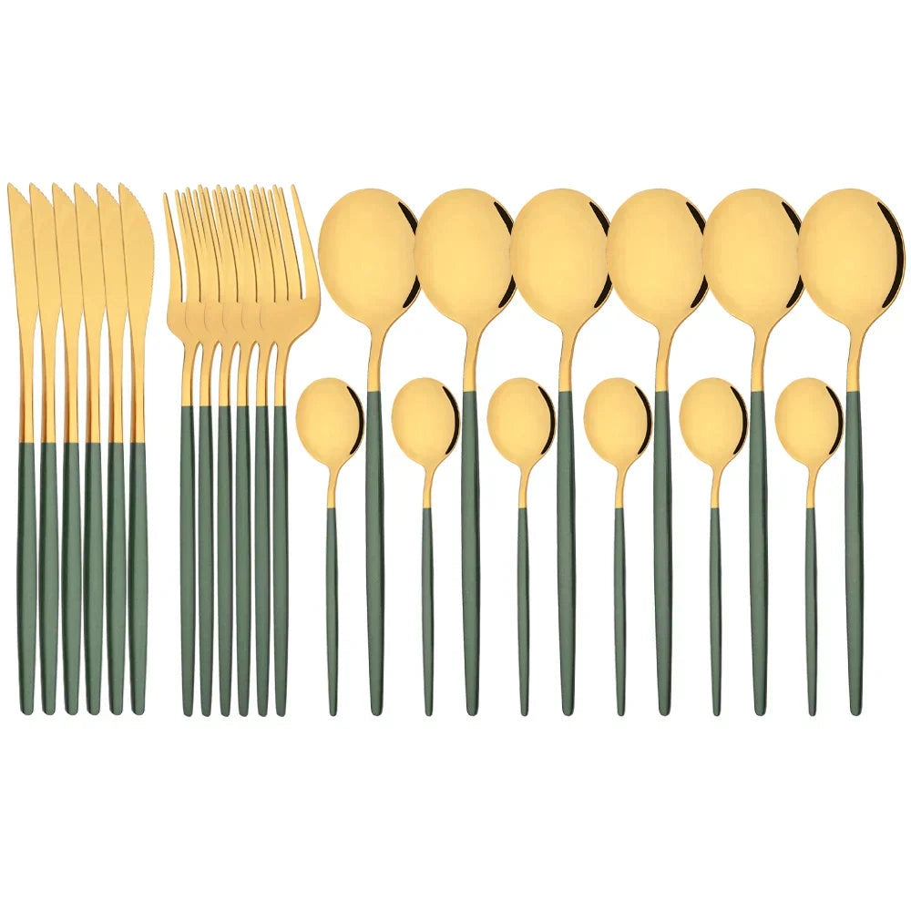 Modern Pink Cutlery Set with Ergonomic Design – Elegant Flatware for All Occasions
