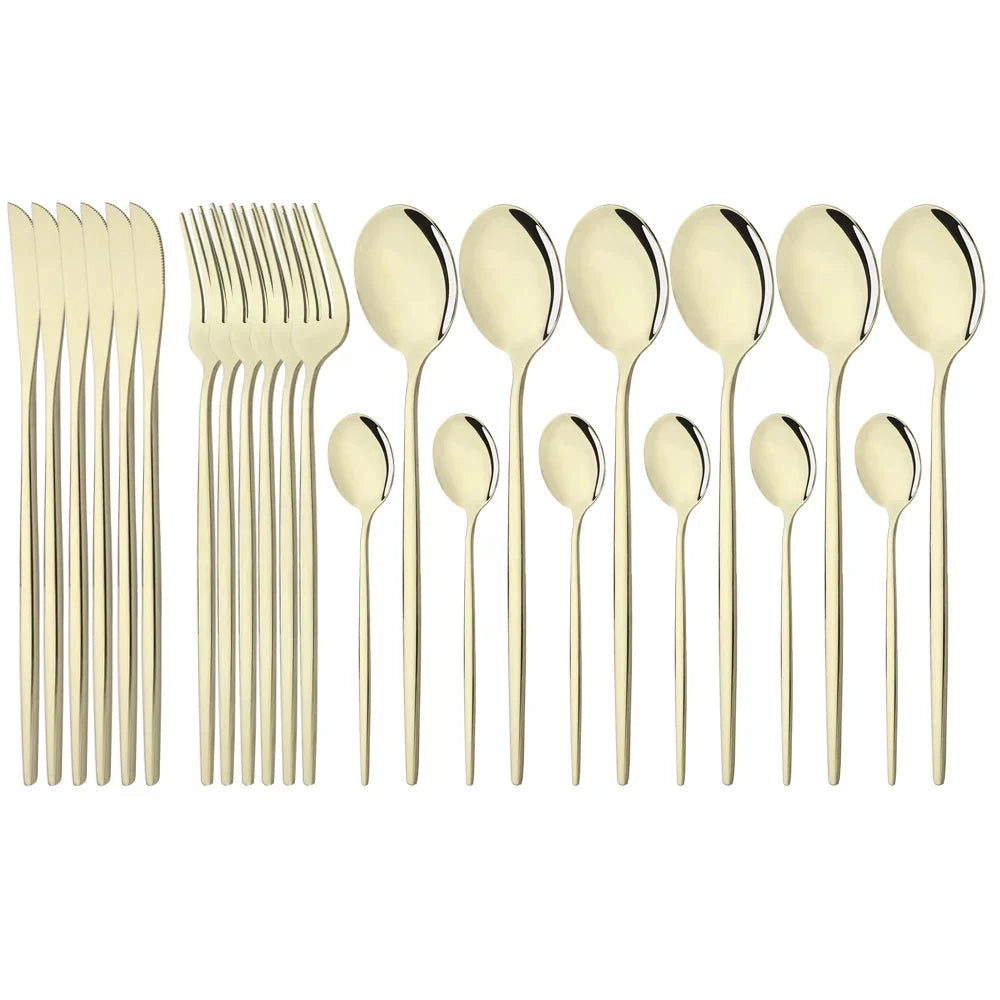 Modern Pink Cutlery Set with Ergonomic Design – Elegant Flatware for All Occasions
