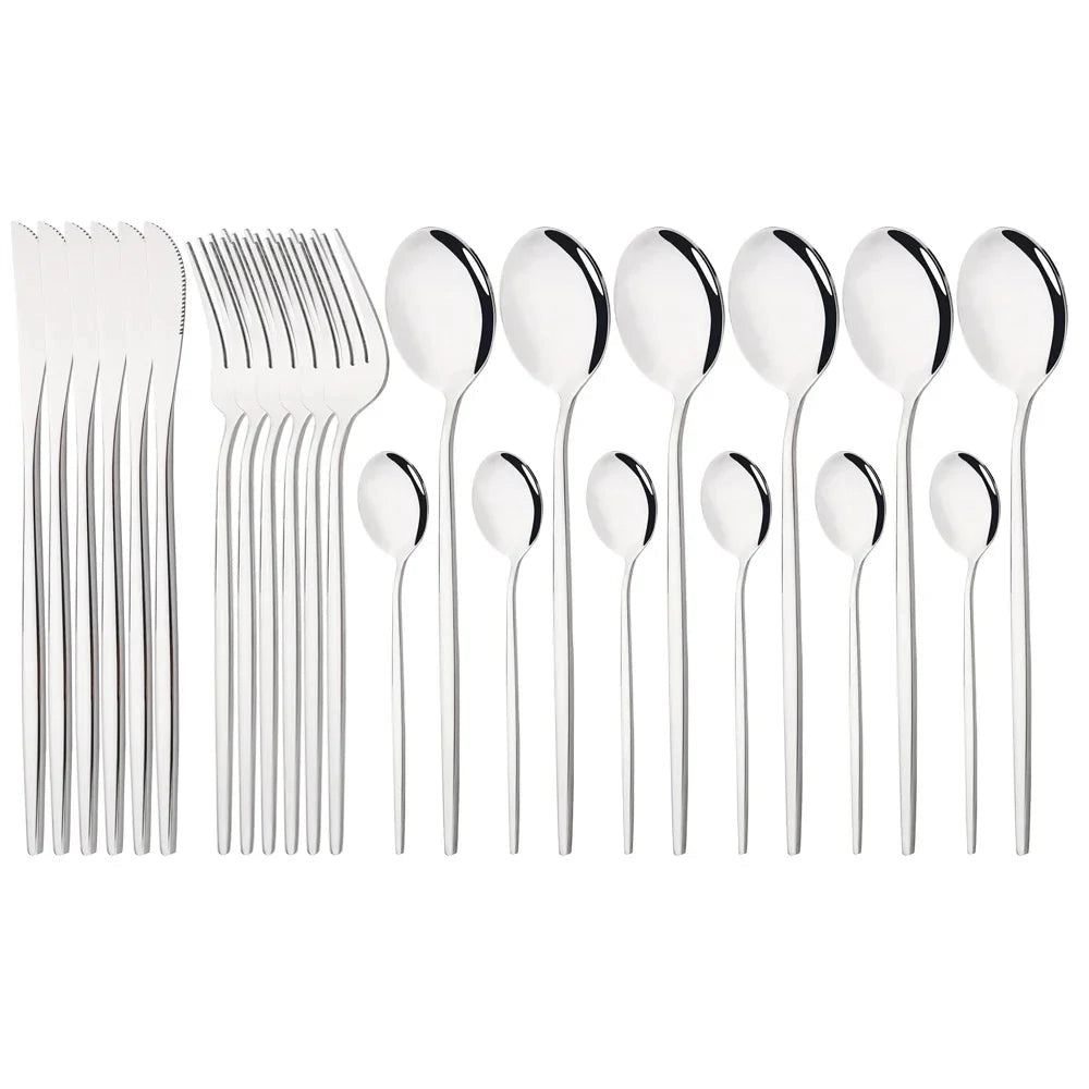 Modern Pink Cutlery Set with Ergonomic Design – Elegant Flatware for All Occasions