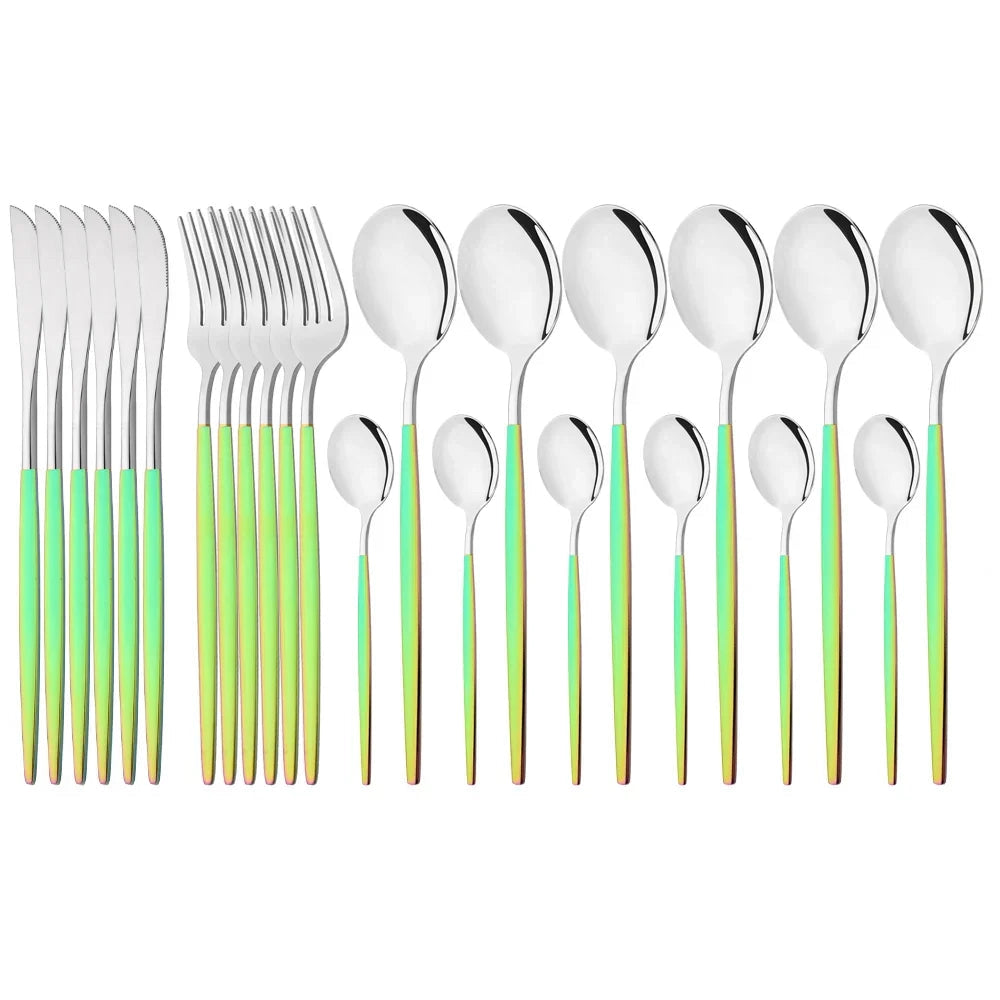 Modern Pink Cutlery Set with Ergonomic Design – Elegant Flatware for All Occasions