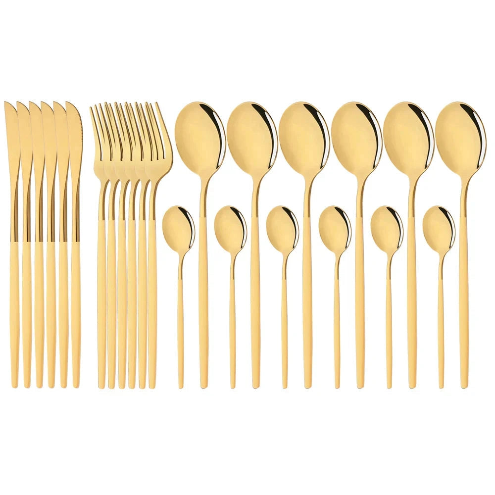Modern Pink Cutlery Set with Ergonomic Design – Elegant Flatware for All Occasions