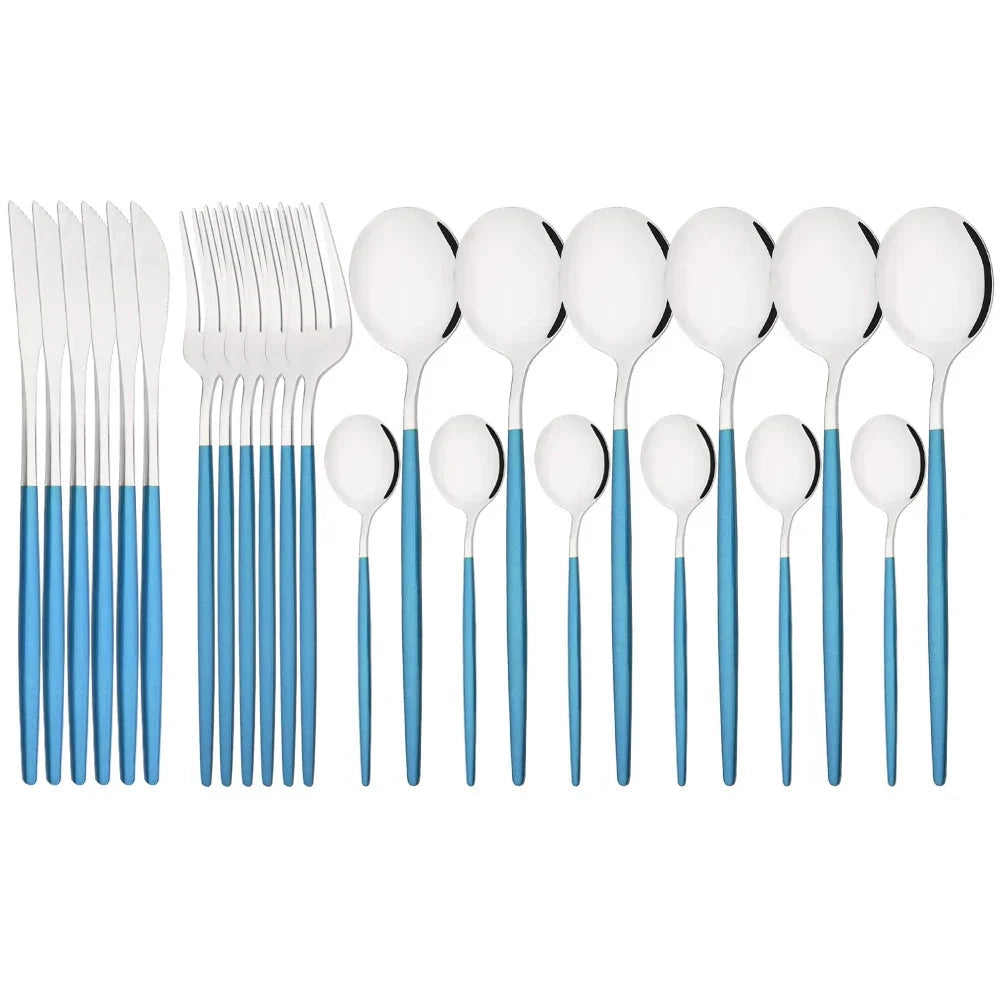Modern Pink Cutlery Set with Ergonomic Design – Elegant Flatware for All Occasions