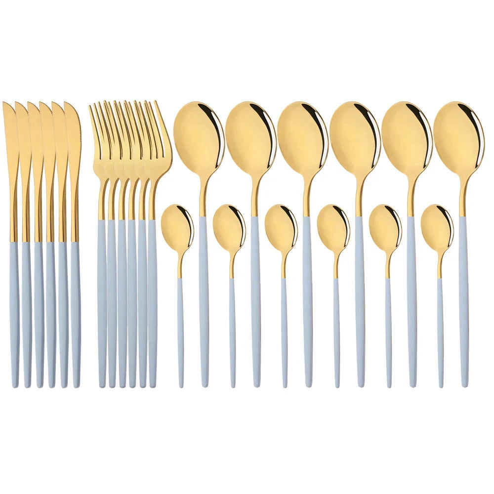 Modern Pink Cutlery Set with Ergonomic Design – Elegant Flatware for All Occasions