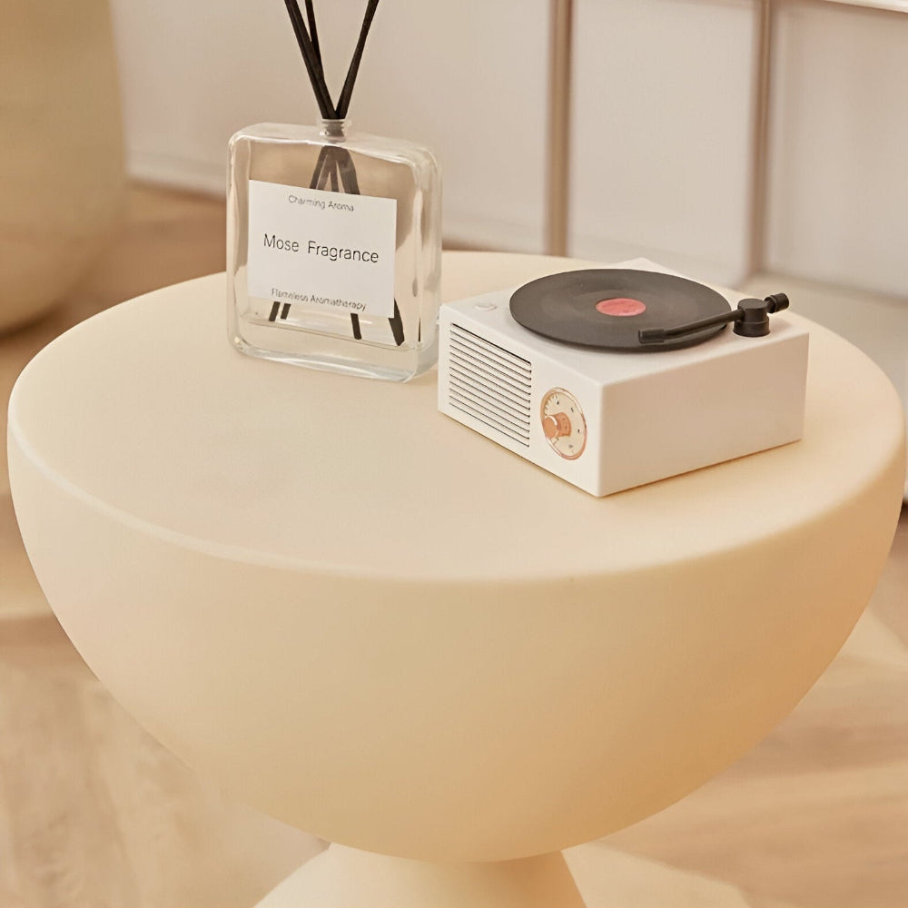 Chic Round Coffee Table with Sleek Side Table for Any Room