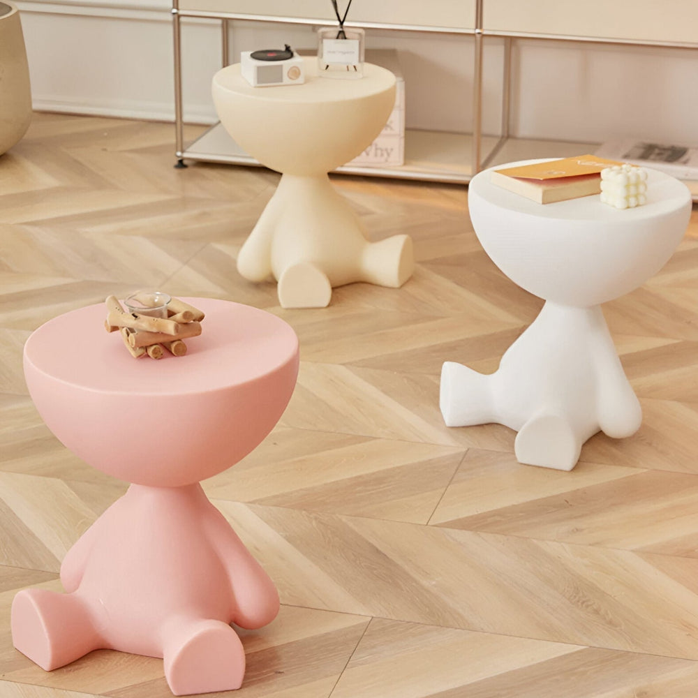 Chic Round Coffee Table with Sleek Side Table for Any Room