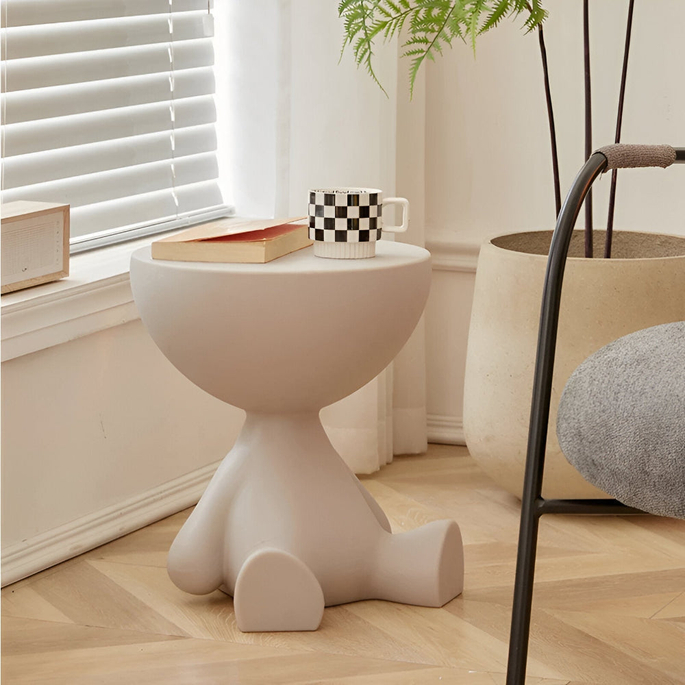 Chic Round Coffee Table with Sleek Side Table for Any Room