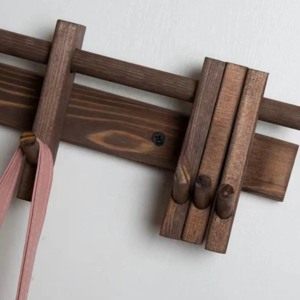 Coat Rack for Wall with 6 Detachable Hooks