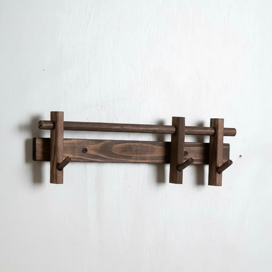 Coat Rack for Wall with 6 Detachable Hooks