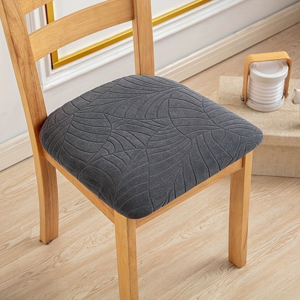 Stretch Fit Dining Chair Covers in Jacquard Fabric – Modern Protection